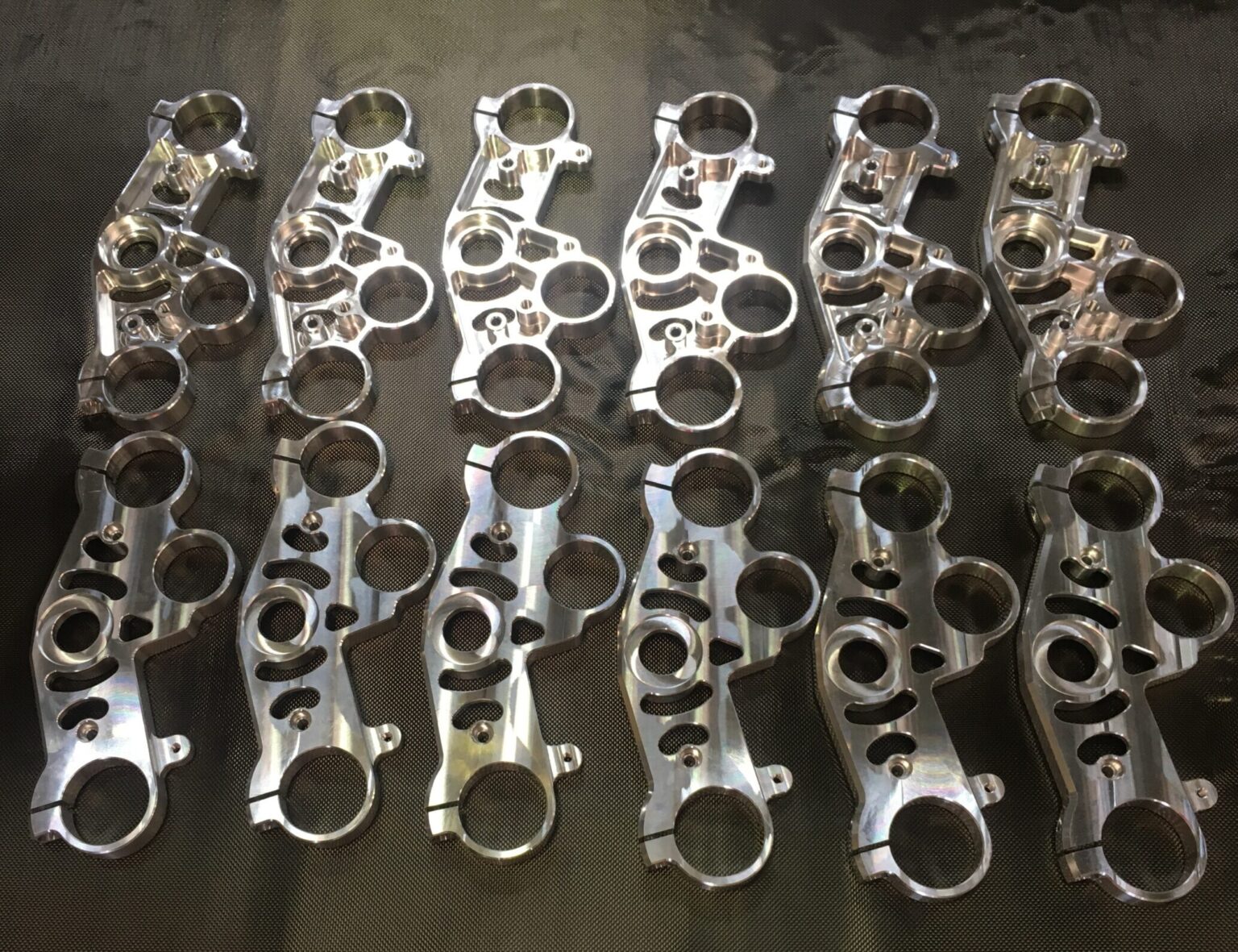 Machined aluminium components produced on the CNC at FIG