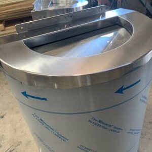 Formed and rolled metal capping